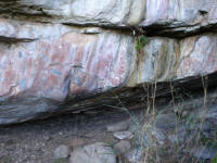 Nsalu Caves - rock colours