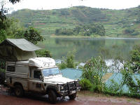 Camping at Lake Bunyonyi