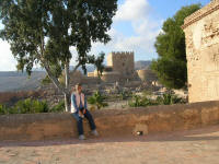 General view of the alcazaba. The section in the background was added by Ferdinand and Isabella when they took the city in 1489.