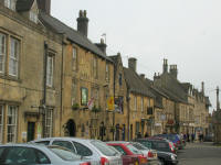 Houses of Cotswold stone in Stow on the Wold