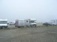 The car park was full of mobile homes