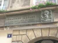 Johannes Keplar memorial on a wall