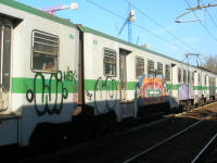 Typical train grafitti