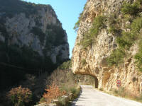The gorge between Kalamata and Sparta