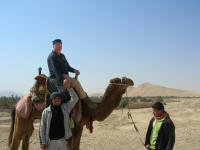 Pieter on his camel