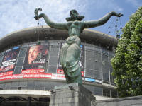 Statue outside a theatre in Tbilisi