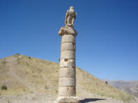 Eagle on a column at Karakas Tumulus