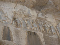 Relief showing Darius with his foot on the enemy's head