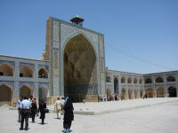Jameh Mosque - west iwanbuilt by Seljiks, decorated by Safavids