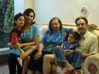 L to R, Areyan, Mojgun, Mojgun's mother, Parsa and Jaff