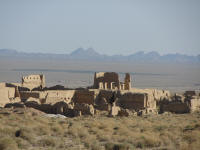 Abandoned house complex made of mud brick