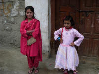 Young girls in their new finery