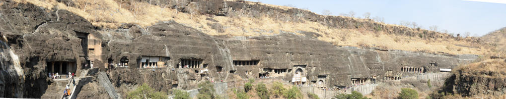 View of the caves