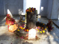 Shrine to the lingam (penis) of Shiva