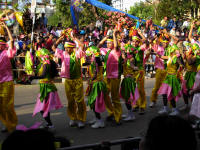 Colourful dancers