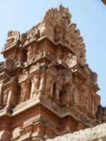 Vishnu Temple decorated wih sculptures right to the top