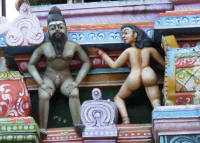 Detail on small temple