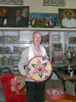 Jim holding a special Bihu hat (taken by Jay)