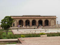 Jahangir's Quadrangle with the Hall of special audience in the background