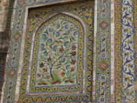 Detail on Shah Burj Gate, built for Shah Jahan in 1632 and used exclusively by royalty