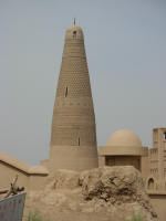 Emin Minaret noted for its patterns using only bricks