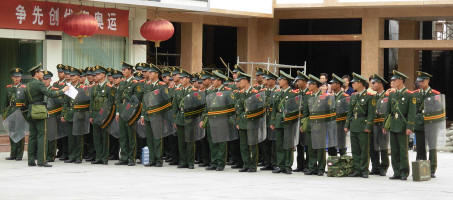 A contingent of soldiers