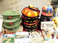 Hats for sale at the Muslim market