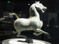 Bronze Galloping Horse. Eastern Han Dynasty (25-220 CE)