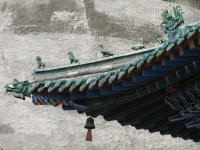 Roof detail of the Magic Rain Temple