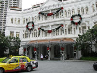 The famous Raffles Hotel. Nolonger the place to meet for a G&T