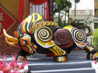 It is the year of the Ox and this is the Penang symbol