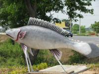 Fish statue near Nakhon Sawan