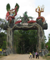 Entrance to a Temple somewhere onthe road