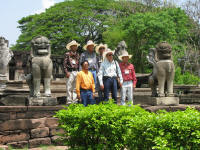 The Naga Bridge with Lions and Lions Club members