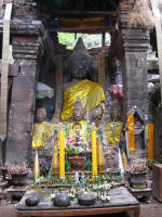 Buddhist statue in the sanctuary