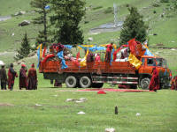 Monks packing up