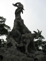 5 Rams statue