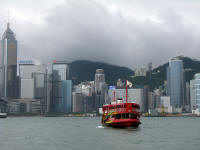 Hong Kong Island from the ferry.