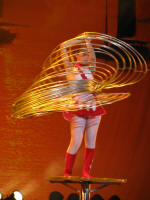 Now this is using hoola hoops!