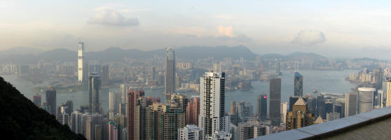 Hong Kong and Kowloon fron Victoria Peak
