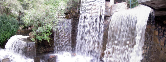 Artificial waterfall on San Bernado Hill