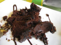 Leftover chocolate cake