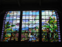 Market - stained glass window