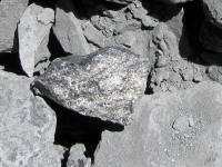 silver bearing rock