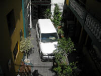 Parking in the courtyard