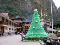 Christmas Tree made from plastic bottles