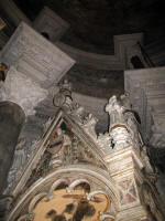 baroque columns in the cathederal
