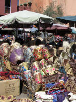 Marrakech - baskets shining in the sun