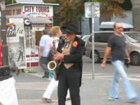 Busker in Prague, Czech Republic