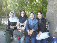 The ladies are not shy, just covered - in Iran